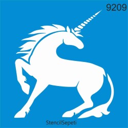Boynuzlu At - Unicorn - StencilSepeti