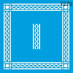 Çerçeve Deseni - Stencil Boyama Şablonu - StencilSepeti