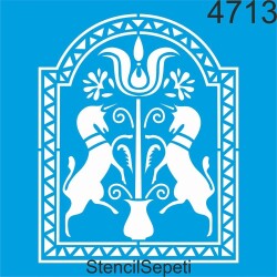 Çerçeve Deseni - Stencil Şablon - StencilSepeti