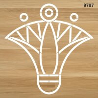 Aztek Deseni - Stencil Boyama Şablonu - 2