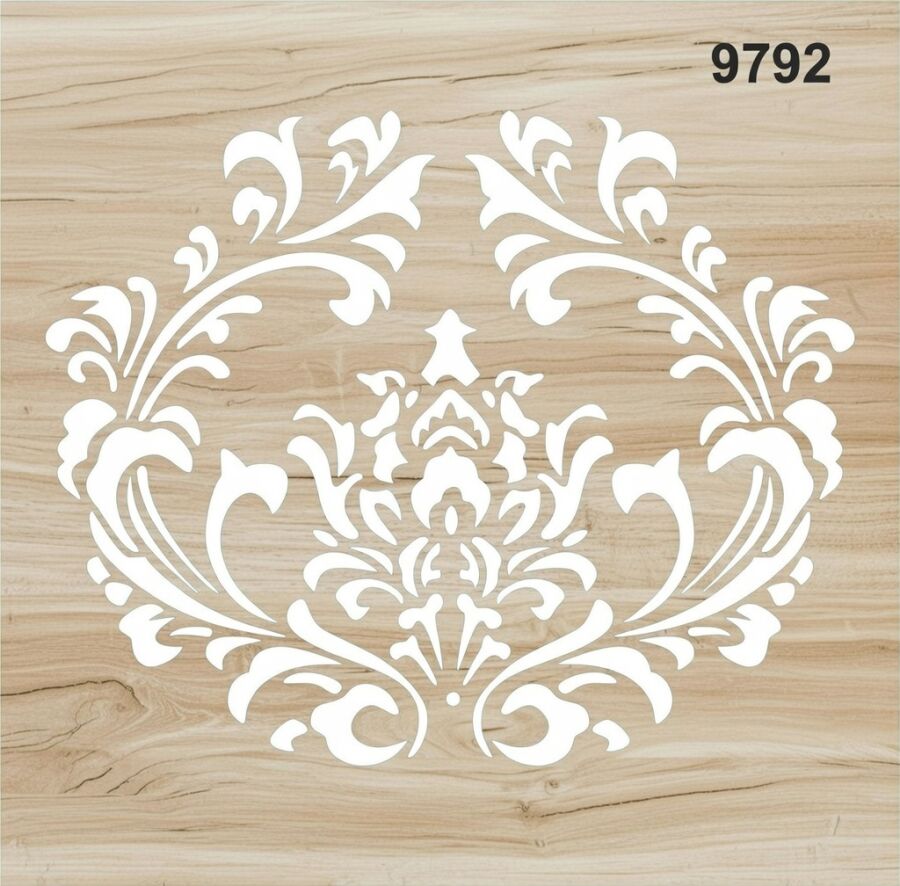 Çiçek Deseni - Stencil Boyama Şablonu - 2