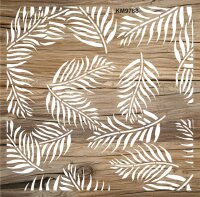 Çiçek Deseni - Stencil Boyama Şablonu - 2