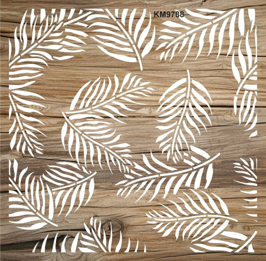 Çiçek Deseni - Stencil Boyama Şablonu - 2