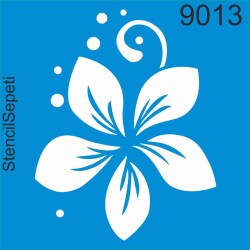 Çiçek Deseni - Stencil Şablon - StencilSepeti