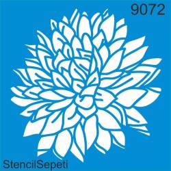 Çiçek Deseni - Stencil Şablon - StencilSepeti