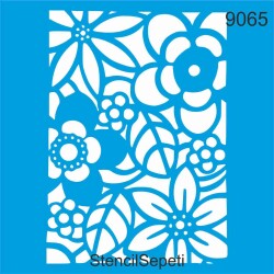 Çiçek Deseni - Stencil Şablon - StencilSepeti