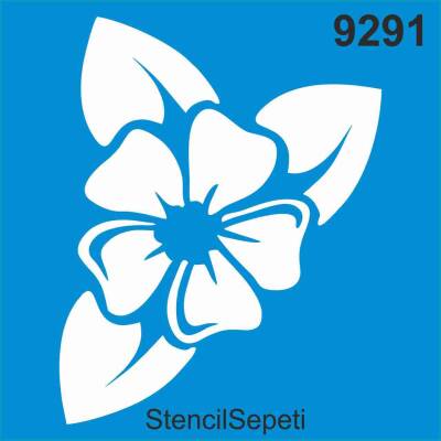 Çiçek Deseni - Stencil Şablon - 1