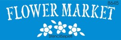 Çiçek Pazarı - Stencil Boyama Şablonu - StencilSepeti