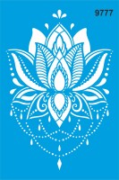 Çiçek - Stencil Boyama Şablonu - 1