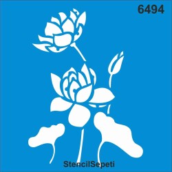 Çiçekli Desen - StencilSepeti