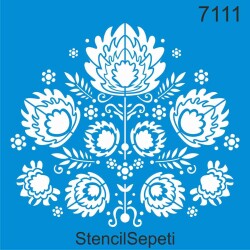 Çiçekli Desen - StencilSepeti