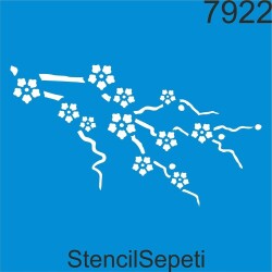 Çiçekli Desen - StencilSepeti