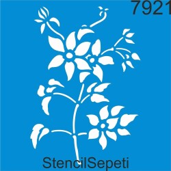 Çiçekli Desen - StencilSepeti