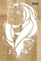 Çiçekli Kadın - Stencil Sepeti - 2