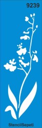 Çiçekli Kenar Deseni - Stencil Şablon - StencilSepeti