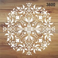 Çiçekli Desen - Stencil Boyama Şablonu - 2