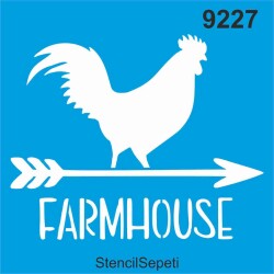 Çiflik Evi- Stencil Boyama Şablonu - StencilSepeti