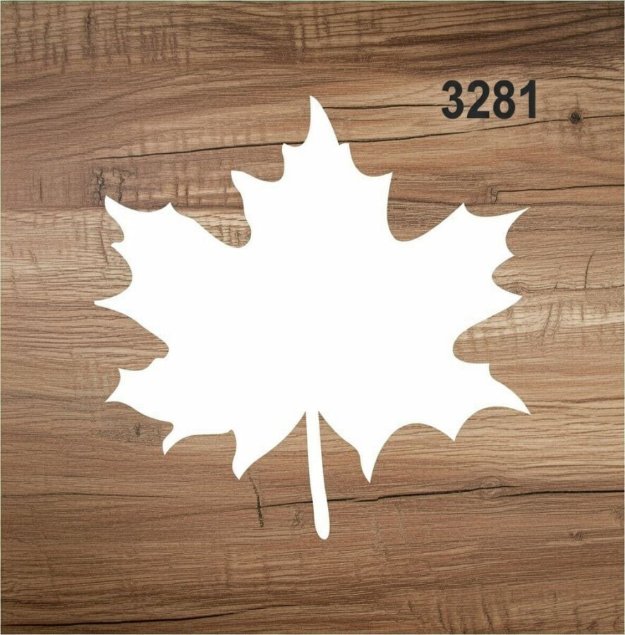 Çınar Yaprağı - Stencil Şablon - 2