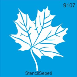 Çınar Yaprağı - Stencil Boyama Şablonu - StencilSepeti