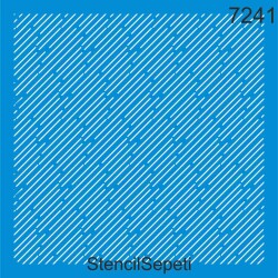Çizgili Desen - StencilSepeti