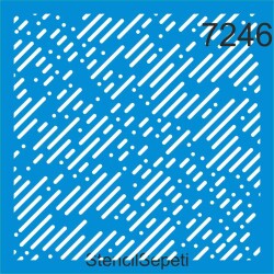 Çizgili Desen - StencilSepeti