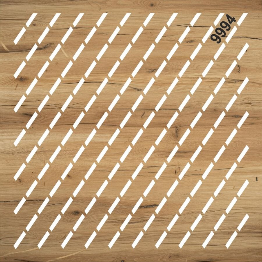 Çizgli Desen - Stencil Boyama Şablonu - 2