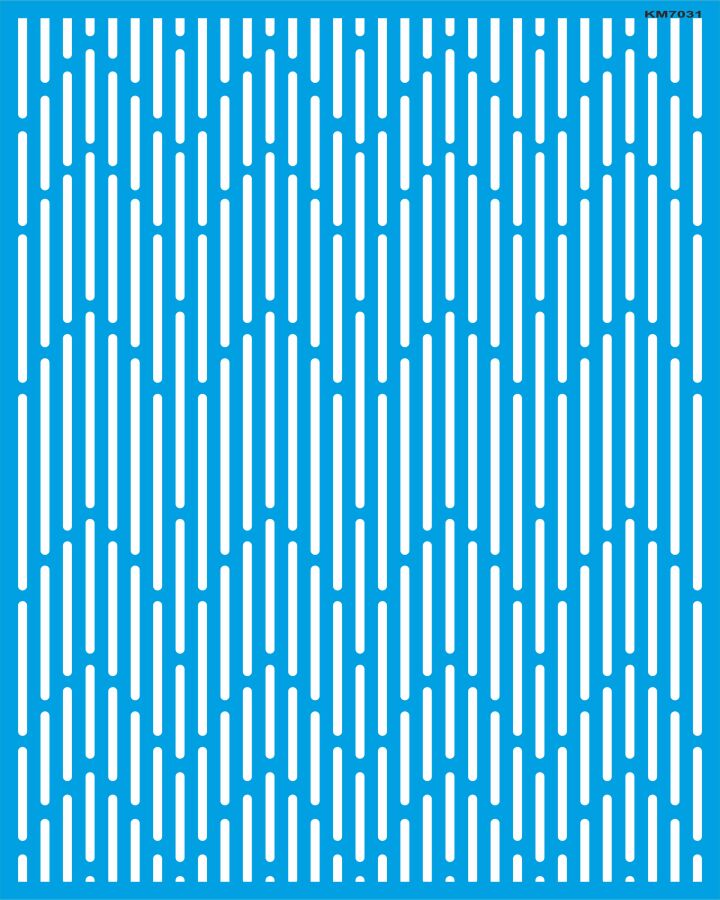 Çizgili Duvar Deseni Stencil Boyama Şablonu - 1