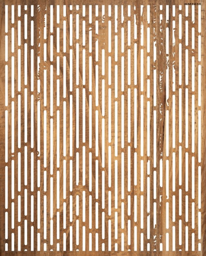 Çizgili Duvar Deseni Stencil Boyama Şablonu - 2