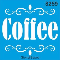 Coffee - Kahve - StencilSepeti