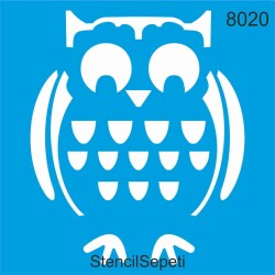 Daldaki Baykuş - StencilSepeti