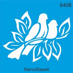 Daldaki Kuşlar - StencilSepeti