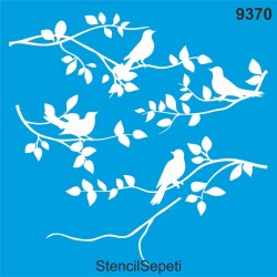 Daldaki Kuşlar - StencilSepeti