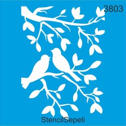 Daldaki Kuşlar - StencilSepeti