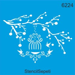 Daldaki Yuva - StencilSepeti