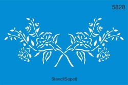 Dallar Ve Yapraklar - StencilSepeti