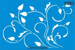 Dallar ve Yapraklar - StencilSepeti