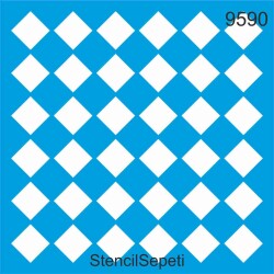 Damalı Desen - StencilSepeti