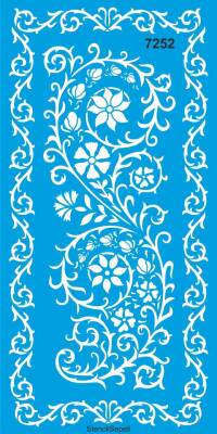 Damask Desen - Stencil - Boyama Şablonu - 1