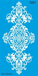 Damask Deseni - Stencil - Boyama Şablonu - StencilSepeti