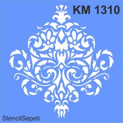 Damask Deseni - Stencil Boyama Şablonu - StencilSepeti