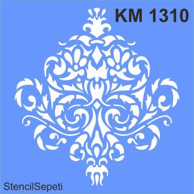 Damask Deseni - Stencil Boyama Şablonu - 1