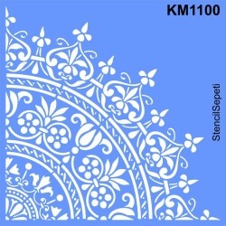 Damask Deseni - Stencil Boyama Şablonu - StencilSepeti