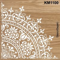 Damask Deseni - Stencil Boyama Şablonu - 2