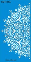 Damask Duvar Deseni - Stencil Boyama Şablonu - 1