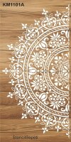 Damask Duvar Deseni - Stencil Boyama Şablonu - 2
