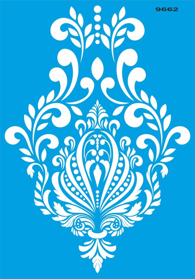 Damask - Stencil Boyama Şablonu - 1