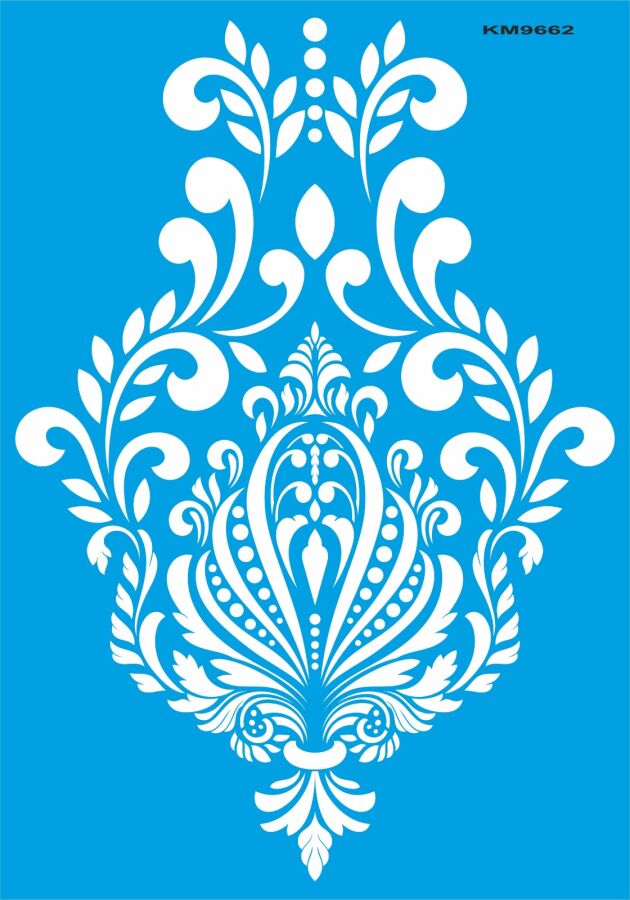 Damask - Stencil Boyama Şablonu - 1