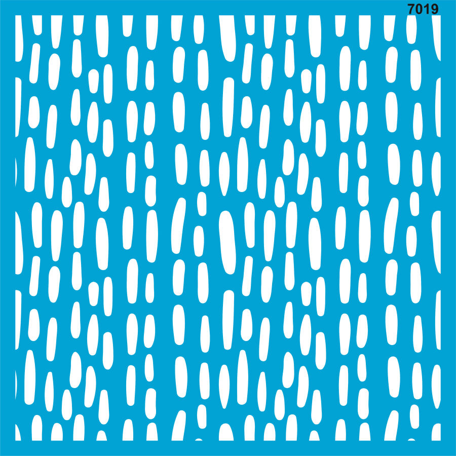 Damla Duvar Deseni Stencil Boyama Şablonu - 1