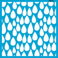 Damlalar Stencil Boyama Şablonu - StencilSepeti