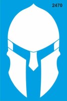 Demir Miğfer - Stencil Boyama Şablonu - 1